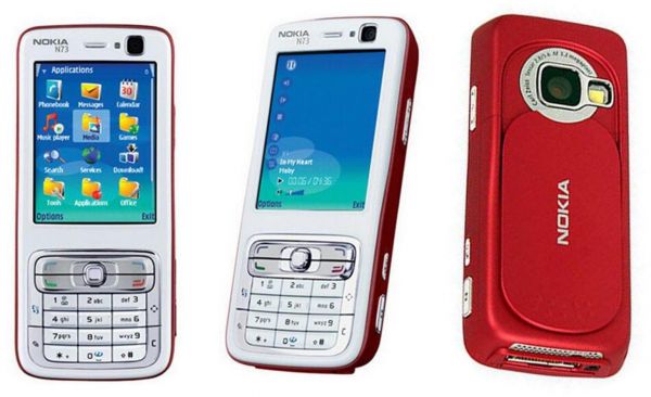 Nokia N73。日本ではSoftBank 705NKとして2007年に発売された